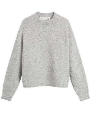 About Blank Alpaca Crew - Grey