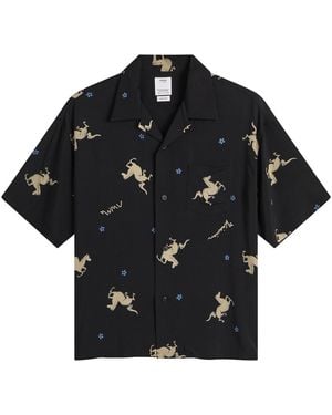 Visvim Crosby Short Sleeve Shirt - Black