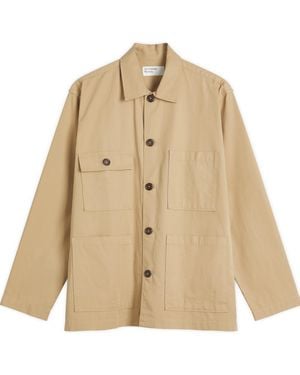 Universal Works Military Shirting Dockside Overshirt - Natural
