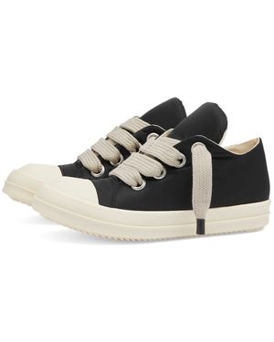 Rick Owens Low Jumbo Lace Puffer Trainers - Black