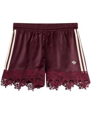 adidas Firebird Satin Lace Track Short - Purple