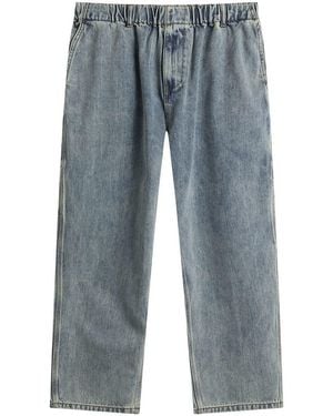YESEYESEE Comfy Denim Carpenter Pants - Blue