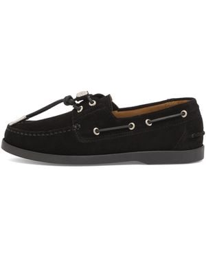 Toga Suede Loafers - Black