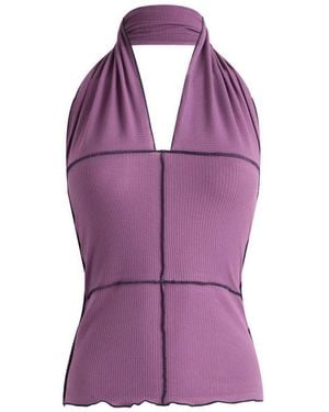 Baserange Cinder Halter Top - Purple