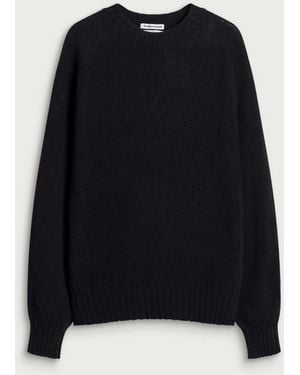 YMC Suedehead Crew Knit - Black