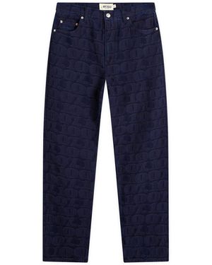 AWAKE NY Jacquard Jeans - Blue