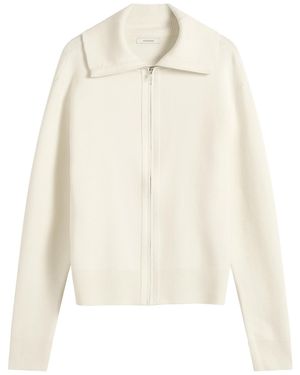 Entire studios Knit Zip Up Jacket - White