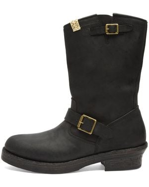 Visvim Folk Buckle Ankle Boot - Black