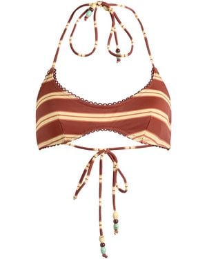 Damson Madder Trudi Reversible Bikini Top - Brown