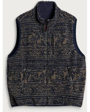 thisisneverthat X Gramicci Reversible Fleece Vest Jacket - Blue