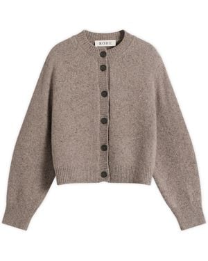 Rohe Statement Mouliné Cardigan - Brown