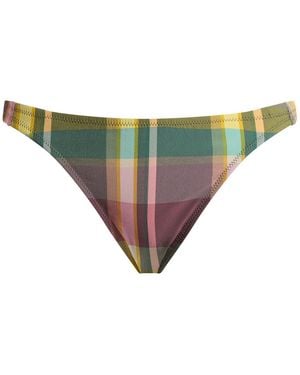 Fruity Booty Check Bikini Bottom - Green