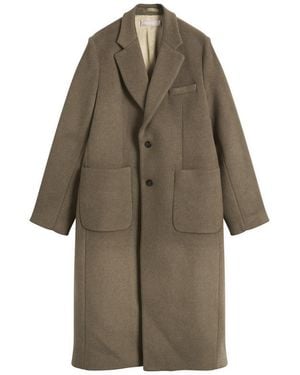 Our Legacy Robe Melton Wool Overcoat - Brown