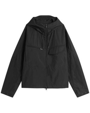 Y-3 Cotton Blend Hooded Jacket - Black