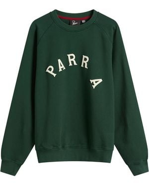 by Parra Drunk Parent Crew Sweatshirt - Green