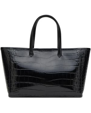 NOTHING WRITTEN Ain Croco Tote Bag - Black