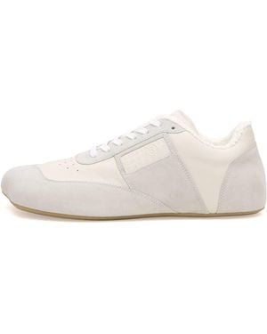 Maison Margiela Mm6 Leather Ergomonic Sneakers - White