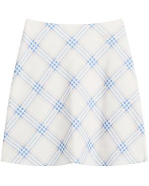 Kijun Essential Check Mini Skirt - Blue