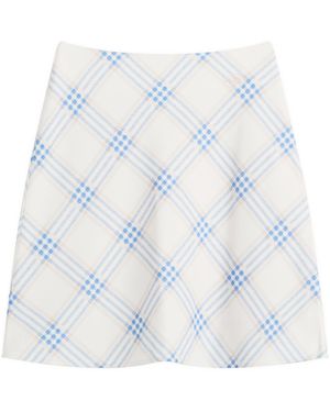 Kijun Essential Check Mini Skirt - Blue