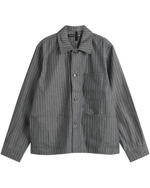 Applied Art Forms Herringbone Chore Jacket - Gray