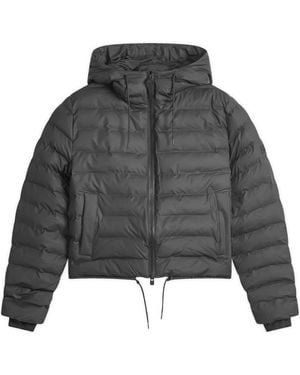 Rains Lohja Short Puffer Jacket - Black