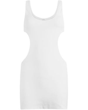 Skims Cotton Jersey Cut-Out Mini Dress - White