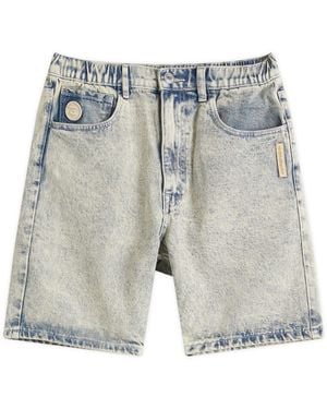 Aape By A Bathing Ape Aape Loose Fit Denim Shorts - Blue
