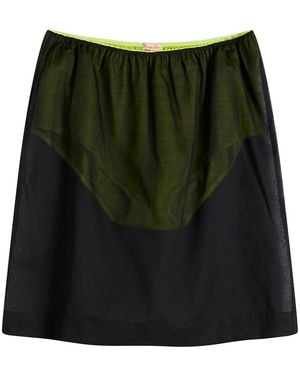 Fruity Booty Neon Voile Skirt - Green