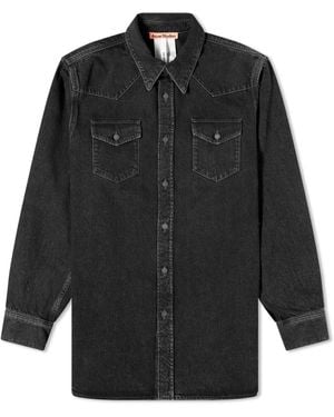 Acne Studios Karty Denim Overshirt - Black