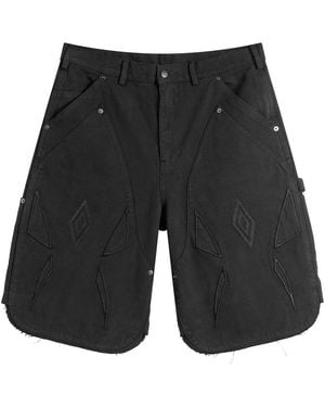 Umbro by Slam Jam Shinguard Canvas Short - Black