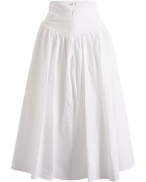 Peachy Den Deba Midi Skirt - White