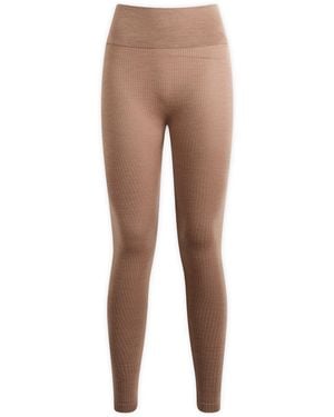 Skims Seamless Sheer Wool Legging - Brown