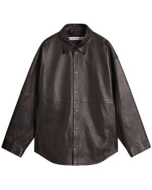Acne Studios Laraw Nappa Overshirt - Black