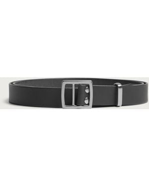 Comme des Garçons Steer Oil Leather Belt - Black