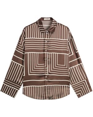 4th & Reckless Amira Print Shirt - Brown