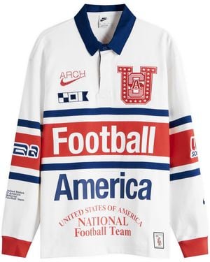 Nike X Arch Usa Long-Sleeved Rugby Shirt - Red