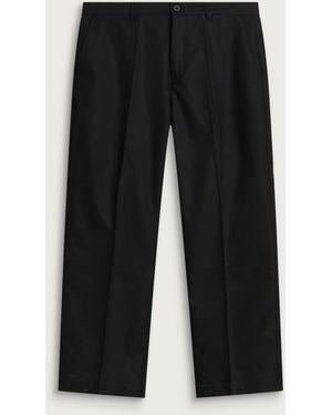 Les Deux Brushed Twill Tailored Trousers - Black