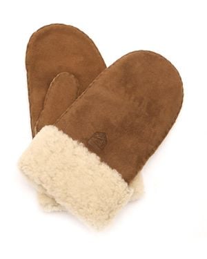 Hestra Sheepskin Mittens - Brown