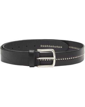 Anderson's Andersons Casual Stud Trimmed Leather Belt - Black
