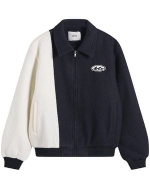 Arte' Wool Varsity Jacket - Blue