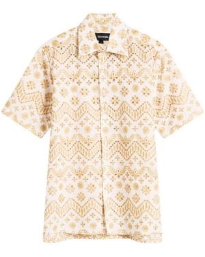 Ahluwalia Kada Shorts Sleeve Shirt - Natural