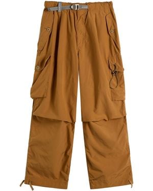 and wander Oversized Cargo Trousers - Brown