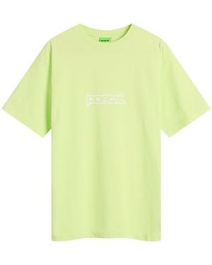 Postalco Bold Outline Logo T-Shirt - Yellow