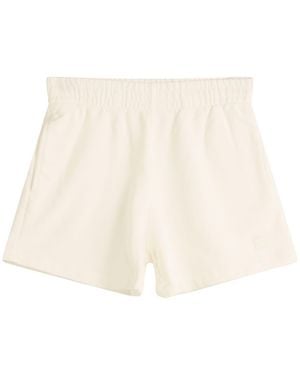 Anine Bing Kam Framed Monogram Shorts - Natural