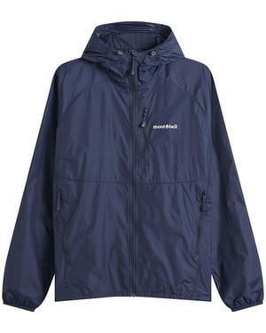 Montbell Wind Blast Hooded Jacket - Blue