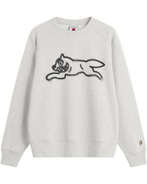 ICECREAM Spray Paint Running Dog Sweatshirt - White