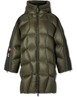 Moncler X Adidas Originals Bonneval Long Down Coat - Green