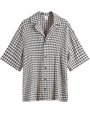 Won Hundred Desmond Check Vacation Shirt - Black