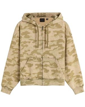 Daily Paper Boxy Zip Hoodie - Brown