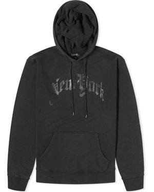 R13 New York Oversized Hoodie - Black
